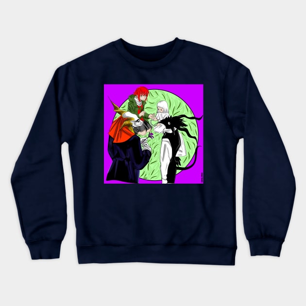 the ancient magus bride X siuil a run, chise and shiva Crewneck Sweatshirt by jorge_lebeau